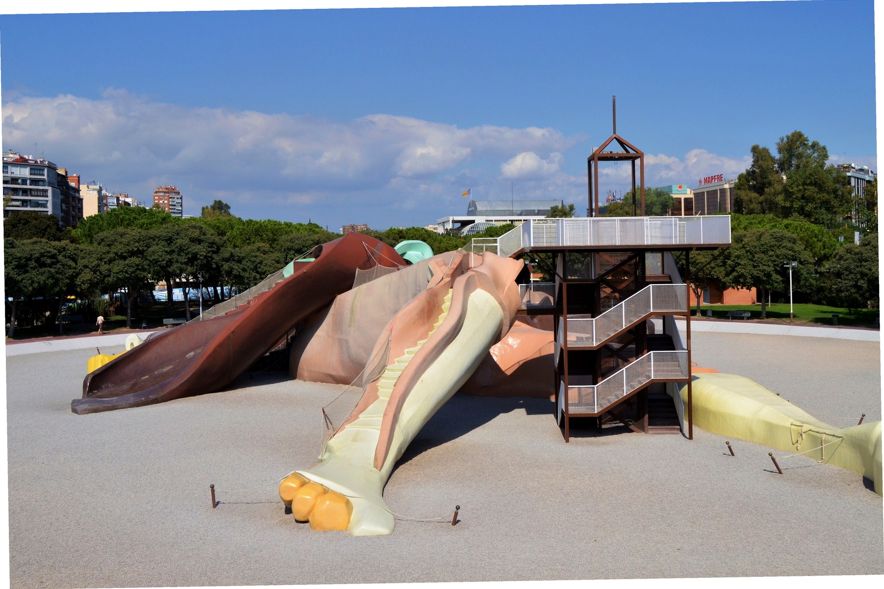 Gulliver Park playground in Turia Garden Valencia