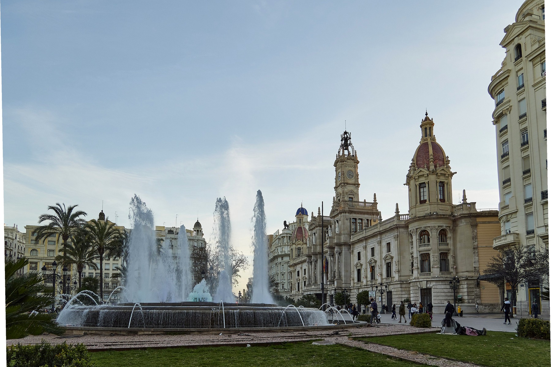Plaza del Ayuntamiento civic square in Valencia