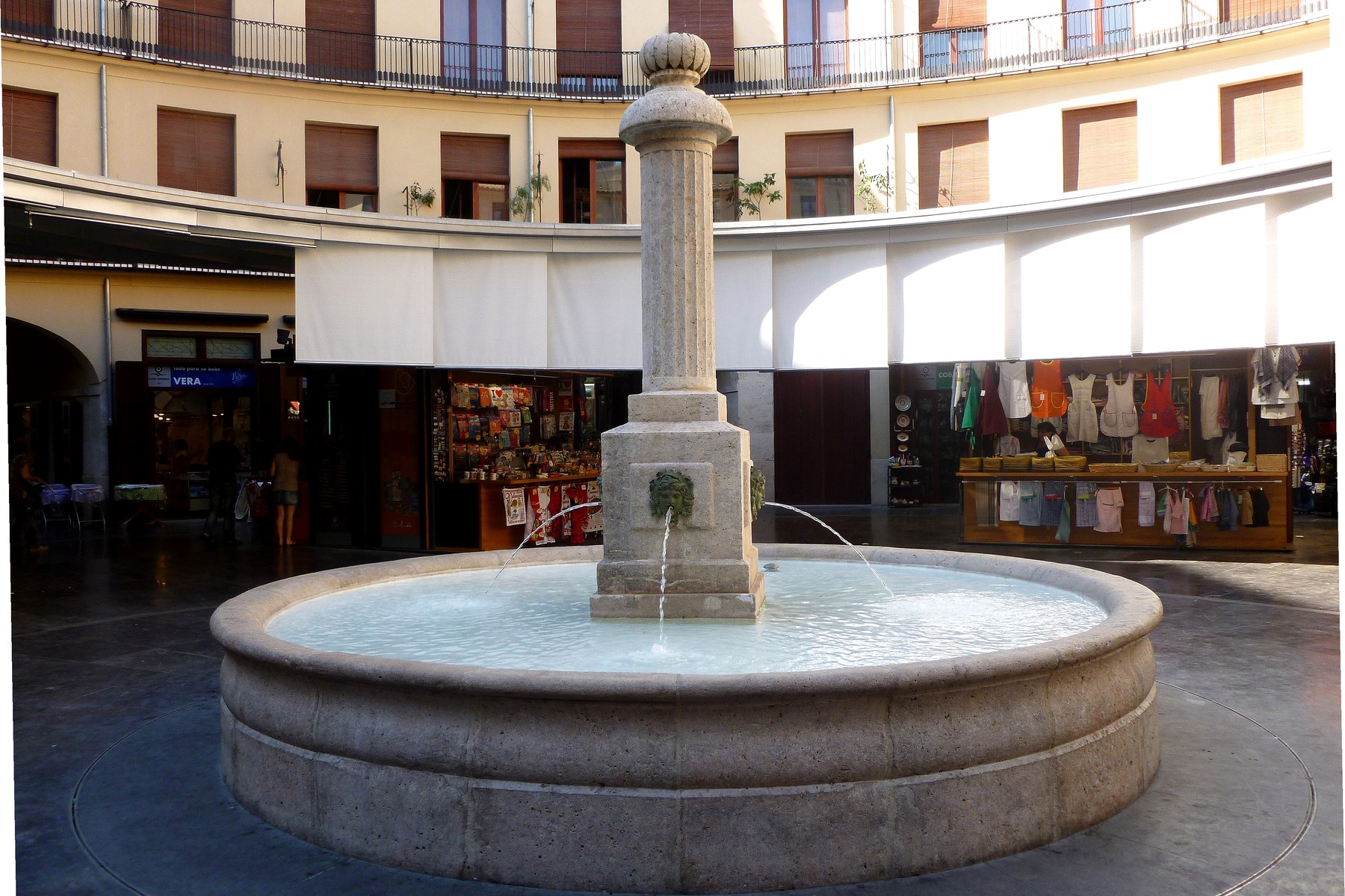 Plaza Redonda circular square in Valencia old town