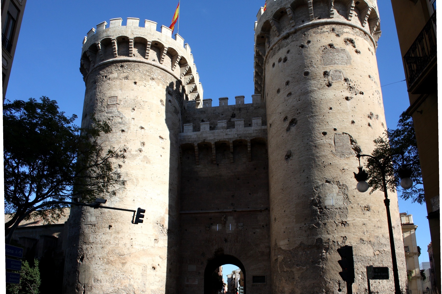 Quart Towers medieval city gate in Valencia