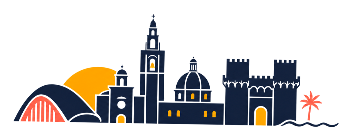 Marca de Mapa Vivo de Viaje de Valencia